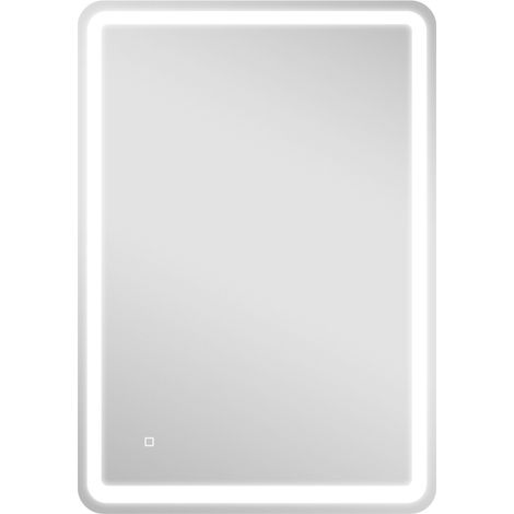 Miroir de salle de bain LED 70 x 100 cm, intensité variable et antibuée, argenté OKMYHOME (1/5)