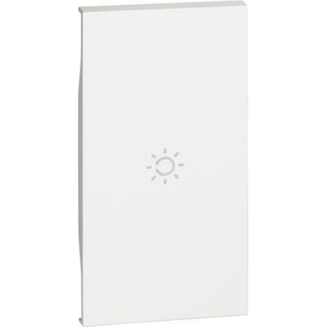 Couvercle eclairè BTicino Living Now avec symbole lumineux 2 modules - blanc KW01M2A (1/2)
