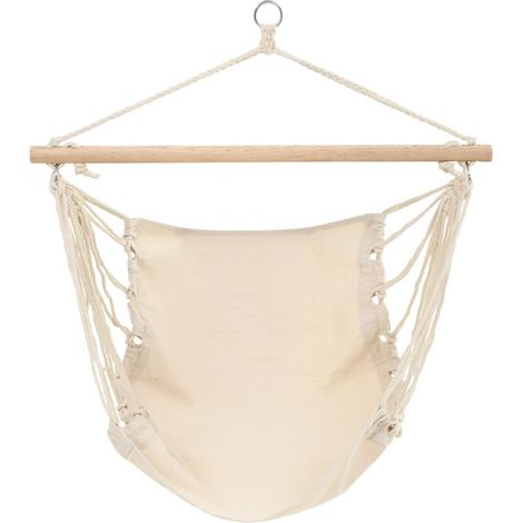 vidaXL Hamac pliable Crème