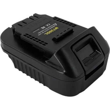 Adaptateur de batterie BGHYHYHI, convertisseur Makita 18V vers DeWalt 18V/20V, ABS, protection contre les courts-circuits, noir (1/2)