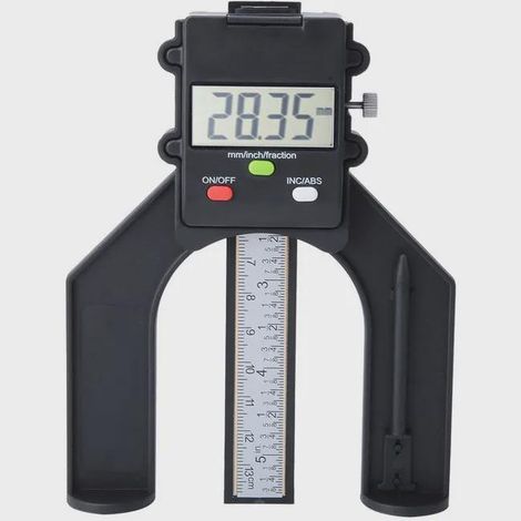 Jauge profondeur numérique 0-80 mm avec affichage LCD, outil travail bois et mesure (1/4)