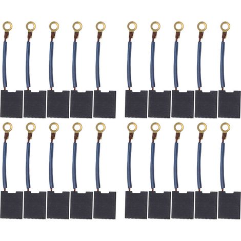TOPINCN Brosses en Cuivre en Carbone Remplacement de L'outil électrique Compacte Brosse en Carbone pour Boucle D'angle, 20pcs en de Forage électrique pour le Moteur, pour L'utilisateur de Broyeur à (1/5)