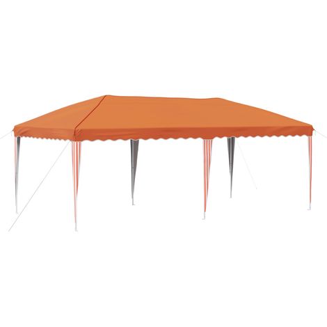 vidaXL Pop-up Party Tent 575 x 290 x 245 cm Orange (1/4)