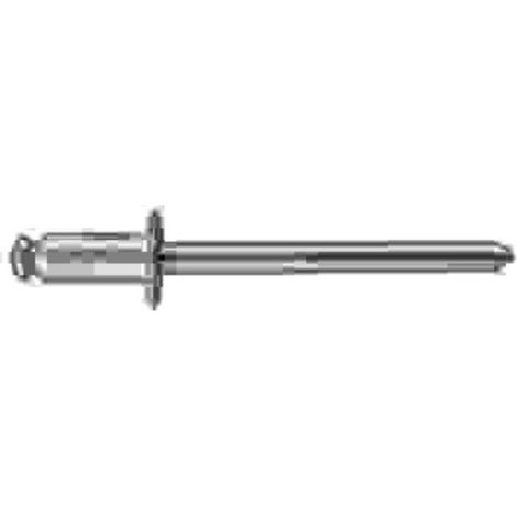 Remaches Aluminio 4.8mm x 24mm Vástagos Acero Zincado Pack 250 Uds