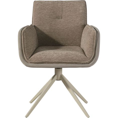 Sedia Imbottita beige / marrone montato parzialmente POLSTERSTÜHLE 02 (1/4)