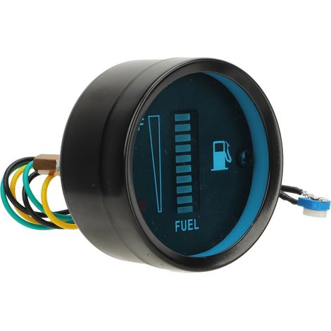 Jauge de niveau de carburant moto 52mm, indicateur de réservoir LED vert 12V, compteur de carburant avec écran lumineux pour réservoir, diamètre 52mm, alimentation 12V, pièce moto. (1/5)