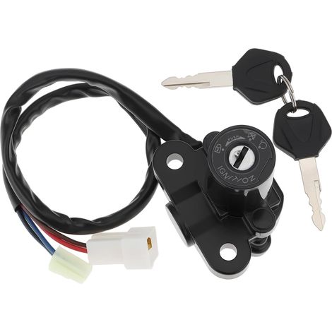 Clés de Verrouillage de Contacteur d'allumage Compatible avec YZF R1 R6 MT-01 FJ09 FZ09 XT660 FZ6R U8 2 Prises 4 Broches (1/5)