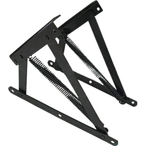 Pair of bottom hinges for sofa bed storage compartment, lift-up spring mechanism for folding and reclining chair base, hinge and spring box (1/5)