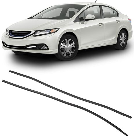 Ein Paar schwarze Dachzierleisten, 74306-TR0-A01, für Honda Civic Limousine 4-Türer, 2012-2015. (1/5)