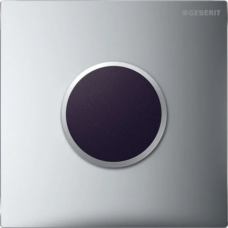 Geberit Typ 10 placca di copertura, tonda: placca: cromo / lucido, anello di design: cromo / satinato, 241925KH1