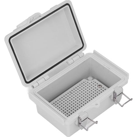 Boîte de Jonction ABS étanche à la Poussière IP67 Boîte de Jonction étanche 100x150x70mm Boîtier électrique DIY avec Loquets en Acier Inoxydable pour le Raccordement électrique (1/5)