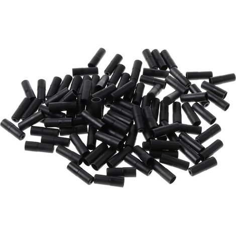 QAZQA 100 Pcs Embouts Gaine Fixation Câble Frein Plastique pour Vélo VTT Pratique et Durable