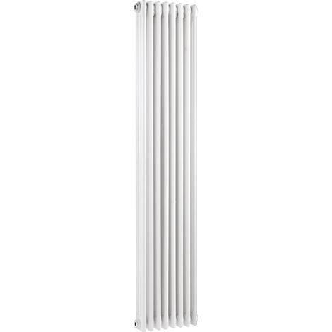 Caverswall Triple Column Traditional Radiator 1800 x 376mm, High Gloss White