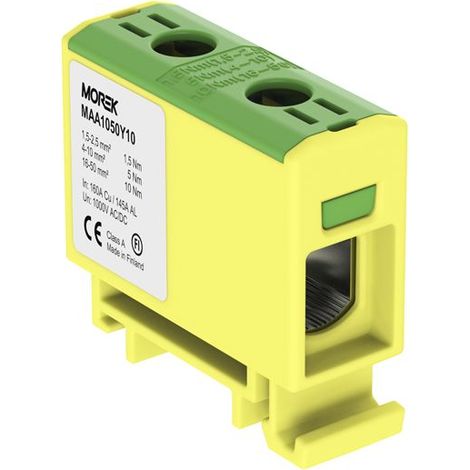 Raccord Rail Jaune-vert - 1,5-50 Mm - 0,3 Kg - Électrique - Installation (1/2)