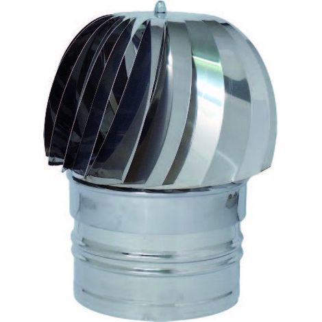 FUMAIOLO INOX TONDO 'EOLICO' Ø 120 mm