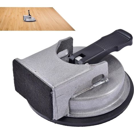 Outil Réglable Pose Lames de Sol – Ventouse Robuste, Parquet, Stratifié et Vinyle, Argent (1/5)