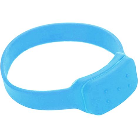 Bracelet distributeur de gel hydroalcoolique portable pour adultes et enfants, bande de poignet réutilisable pour sport et voyage, réservoir à liquide pour lavage des mains en extérieur. (1/5)