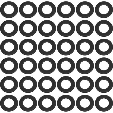 Lot de 100 rondelles plates M8 acier inoxydable 304 noires (1/5)