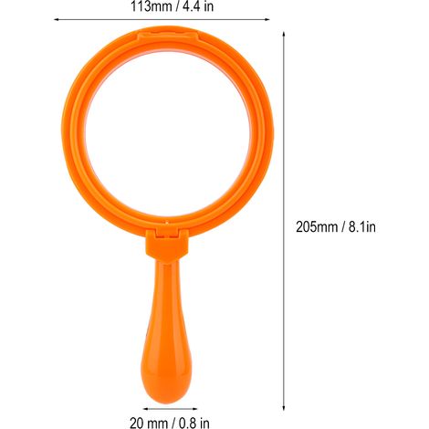 3-fache Vergrößerungsglas für Kinder, 90 mm, mit Ständer – Tragbares Lernspielzeug (1/5)