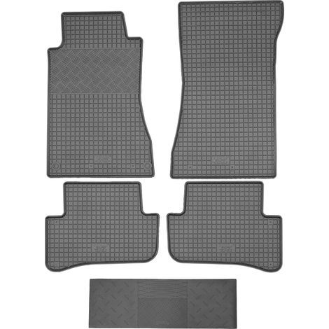RIGUM 902877 Fußmatten + 900101 Abdeckung – Mercedes C-Klasse W203 Limousine/Kombi/Coupé (2000–2007), Fahrerfußraum – EINBAU (1/5)