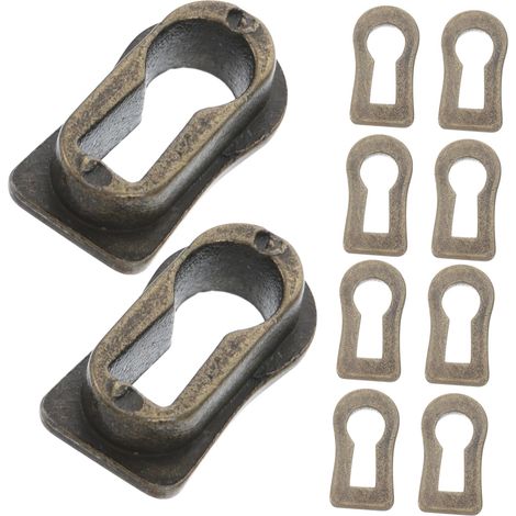 HOMSFOU Lot de 10 cache-serrures décoratifs en alliage zinc (1/5)
