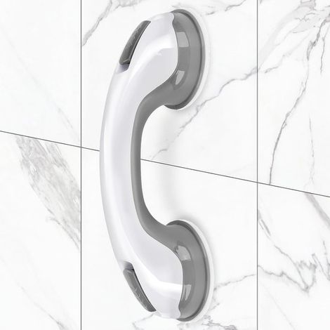 Asa de ducha de 1 pieza, barandillas de baño de 30 cm con potente placa de succión, adecuadas para personas lesionadas, ancianas y mayores (1/5)