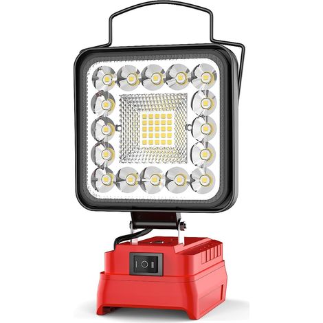 Akku Lampe für PXC 18V Akku, 48W 4800LM Led Arbeitsleuchte mit 2 USB für Camping, Autoreparaturen(Ohne Akku) (1/5)