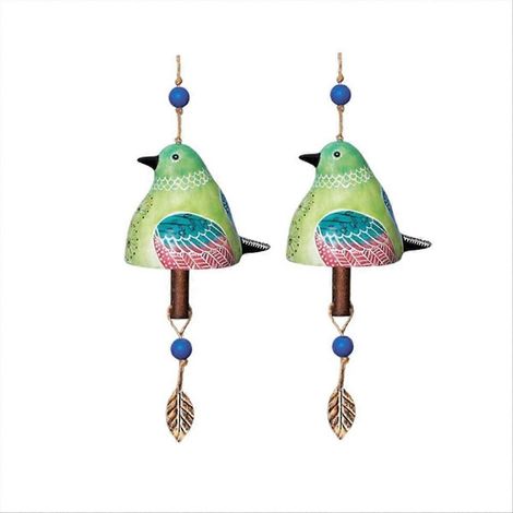 2 clochettes chantant les oiseaux, carillon éolien, clochette chantant les oiseaux, B (1/5)