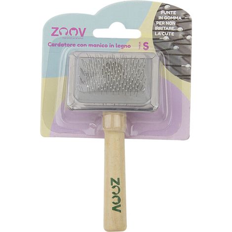 ZOOV CARDATORE C/MANICO LEGNO 6X4,5 CM
