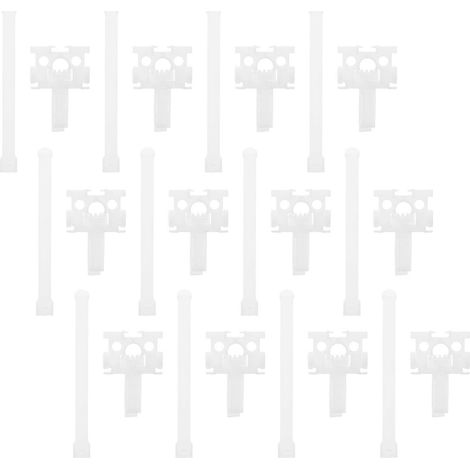 Kit complet de pièces de rechange pour stores verticaux : 48 pièces de connexion pour des solutions polyvalentes d’habillage de fenêtre, en plastique robuste. (1/4)
