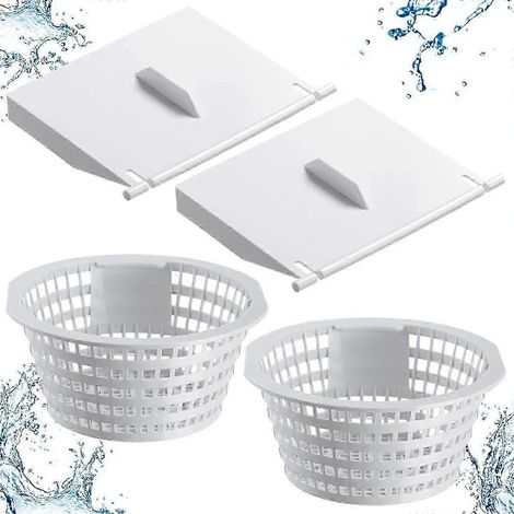 Couverture de skimmer pour bassin 8926 et panier de skimmer pour piscine 8928 pour piscines hors sol/enterrées-AquaForge (1/5)