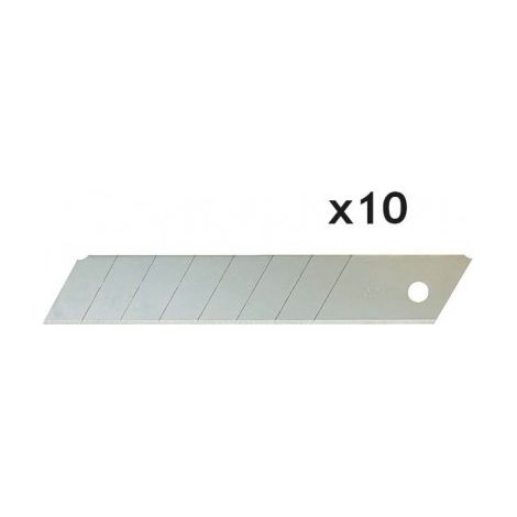 JOUANEL - Lot de 10 lames droites à casser 18 mm