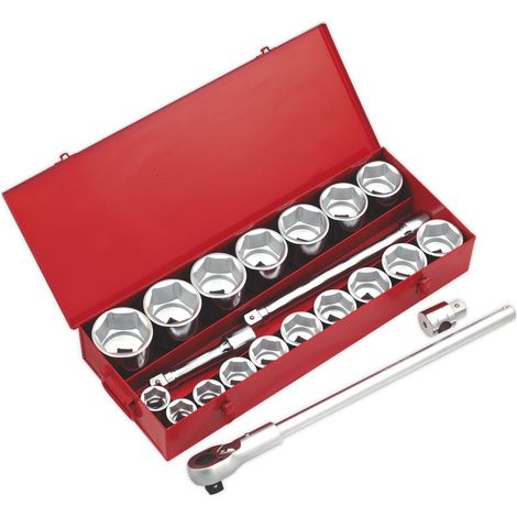 Sealey Premier Socket Set 1"Sq Drive 22pc