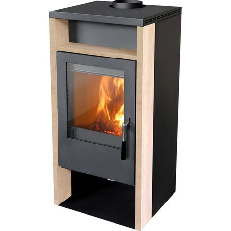 Kaminofen RHEA, 6,4 kW Sandstein, H 104xB 49xT 43cm