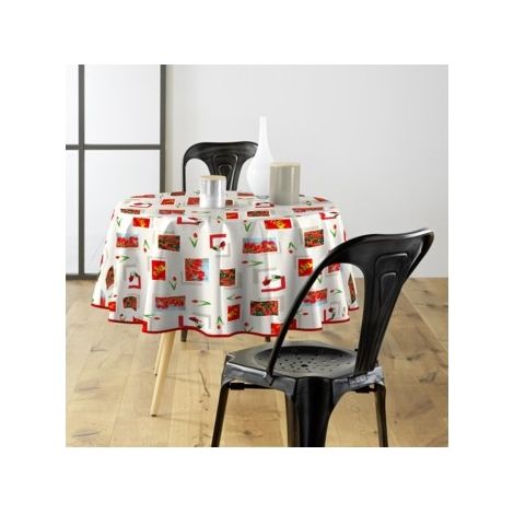 Nappe Ronde Diamètre 160 cm Tulipe - PVC Photoprint - Livraison gratuite (1/3)