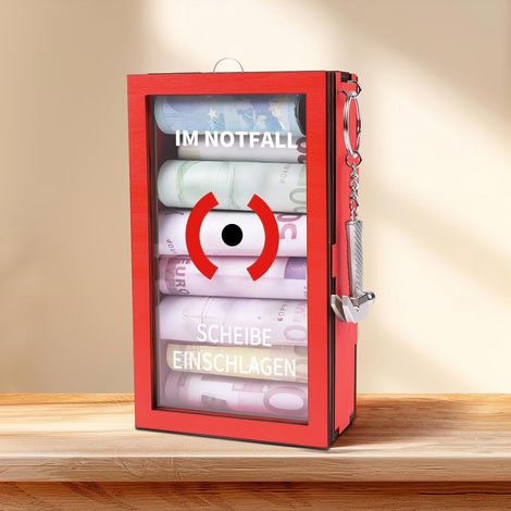 Boîte d'urgence Amusante avec Marteau, IM NOTFALL SCHEIBE EINSCHLAGEN (1/5)
