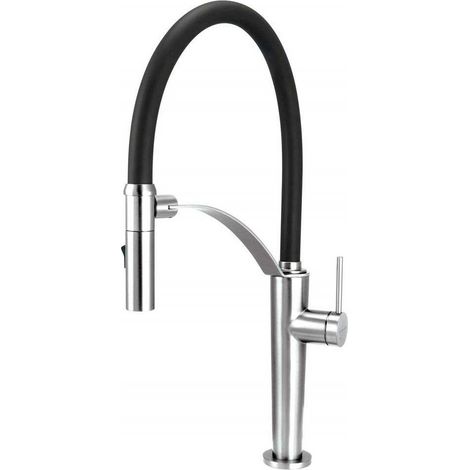 Rubinetto da cucina Deante cromato 80 cm argento