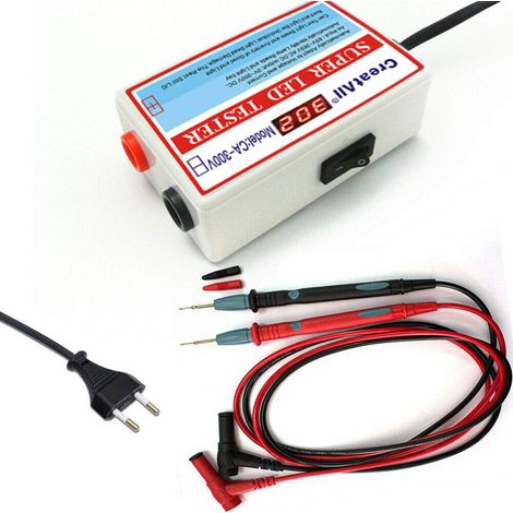 Perlentester für Hintergrundbeleuchtungslampen von LCD-TVs 300 V Tragbarer LED-Tester für LED-Panel, COB-Lampe, Perldiode usw. Mit einem Paar Testsonden