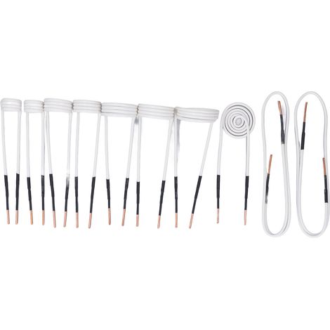 Kit de 10 bobines chauffantes à induction de 2,5 mm à noyau en laiton pour le dégrippage des écrous et boulons rouillés. (1/5)