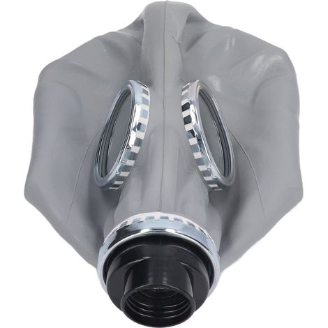 Wiederverwendbare KN95-Vollgesichtsmaske mit Gummivisier, Filterpatrone und Atemschlauch, luftdichter Atemschutz (1/5)