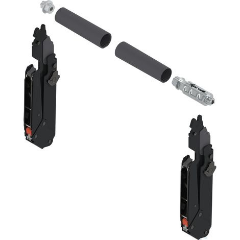 BLUM AVENTOS HL TOP Hebelpaket-Set, KH 300-340mm, Eclipseschwarz (1/3)