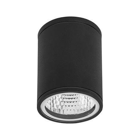 Forlight Orion - Deckenleuchte LED 7.3W und 527lm mit Warmweiß 3000K. Durchmesser 9cm. Gehäuse aus Aluminium. Außenbereich IP54. Farbe Schwarz (1/3)