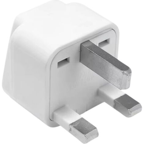 Adaptateur de voyage Europe vers Royaume-Uni - Prise - Blanc