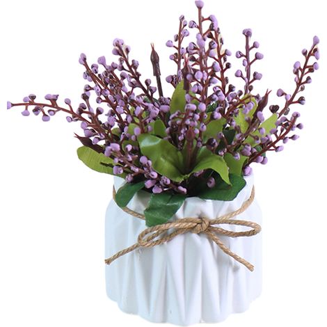 Fleurs artificielles, plantes artificielles, bonsaï, centre de table pour bureau à domicile, centre de table pour mariage (1/5)