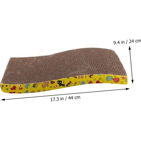 Griffoir Carton pour Chats Jouet De Grattage Shape Accessoire pour Chats Intérieur Préserve Vos Meubles Et Stimule Exercice (1/5)