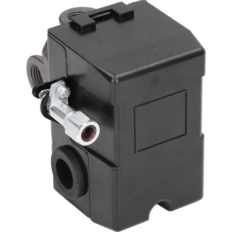 Pressostat mécanique 4 voies à 4 trous pour compresseur d'air 220 V 20 A 95-125 PSI (1/5)