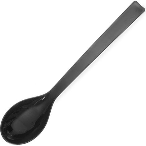 Cucchiaio da insalata in plastica SAN resistente fino a 80°C, nero, lunghezza 335 mm - Hendi 564455 (1/3)