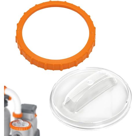 Pièces de rechange pour filtre à sable - Écrou P07018 + filtre à sable P07019 - Couvercle de rechange pour pompe à sable 58486, 58497, 58499 (1/4)