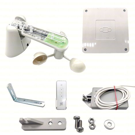 Kit Centrale Sensore Pioggia Vento Acqua Tapparella Tenda Da Sole Tlc 433 Kiti