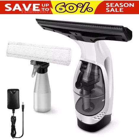 Cordless Window Vac Rechargeable Vacuum Cleaner Squeegee Cleaning Compact 350ml (1/5)